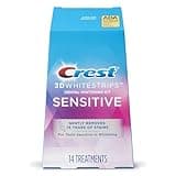 Crest 3D Whitestrips for Sensitive Teeth, Teeth Whitening Strip Kit, 28 Strips (14 Count Pack)