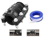 SODOI 1 inch Water Pipe Repair Clamp,stopped the leak，anti-impact, anti-cracking，Emergency for Plastic PE PVC Metal Steel Iron Pipes (24mm-26mm)