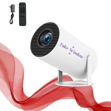 Window Projector for Reading, 4k Fantasy Projector Pre-Installed App for Instant Fantasy Ambience Scenes, Built Speaker & 210° Rotation, ±15° Auto Correction 100" Screen from 2m for Home Outdoor