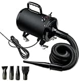 Xapigo Metal Motorcycle & Car Dryer with 4 Small Wheels - Air Dryers, Blowers & Blades Ensure Your Motorcycle or Car Stays Dry and Spotless,Black.