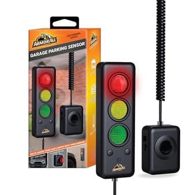 Armor All Advanced Garage Parking Aid with LED Light, Garage Parking Sensor with Color Changing Distance Indicator, Parking Sensor and Garage Stop Light Parking Aid for Safe Parking