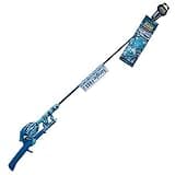 Kid Casters Tangle-Free Fishing Combo | Spincast Reel & Practice Casting Plug with Bobber | 34" Tangle-Free Combo | Pre-spooled 6-lb Line | Blue