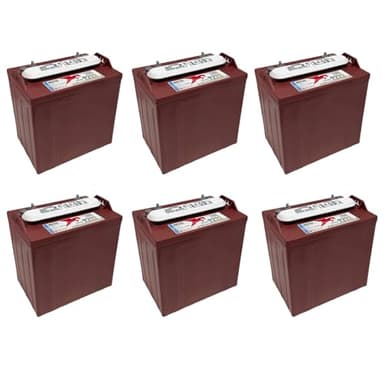 Trojan T-875 8V Deep-Cycle Flooded Battery, 170Ah, Golf Cart, Renewable Energy, Industrial, Marine Use (Pack of 6)