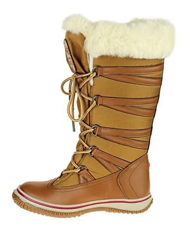 PAJAR GRIP STAR Women's Zipped Snow Boots (40 EU/9 US, Cognac)