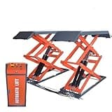KATOOL 72in Full-Rise Lift Mid Rise Scissor Lift Auto Leveling Function Auto Mid Lift 220V Electric Lock Release