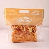 Lesibag Plastic Bread Bags for Homemade Bread, Freezable Seal Tight Cellophane Bags for Loaves, Sourdough，Bagels (50 Packs)
