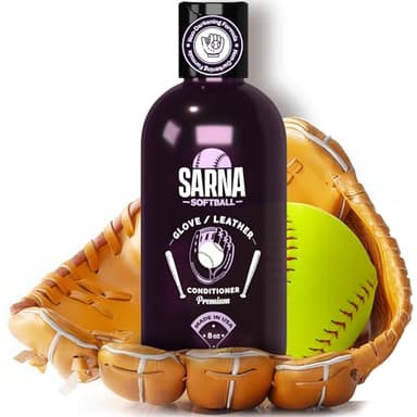 Sarna Softball Leather Glove Conditioner - 8 oz – Softens & Protects, Accelerates Rapid Break-in – Fast-Absorbing, Non-Greasy, Long-Lasting Formula – Game-Ready Softball Glove Conditioner