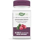 Nature's Way Premium Blend Cranberry, Urinary Tract Health Support* Supplement with Vitamin C, 60 Tablets