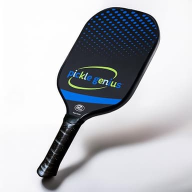 Pickle Genius 13mm Quiet Pickleball Paddle – 8oz USAPA Approved Carbon Fiber with Grit – Pickleball Racket for Adults – Honeycomb Core Vibration Dampening for Spin, Control & Tennis Elbow Relief