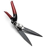 Kings County Tools Grass Trimming Shears | 5-1/4” Steel Blades | Rotating Handle for Angled Cuts | Strong Spring Mechanism | Simple & Secure Safety Lock | Made in Italy