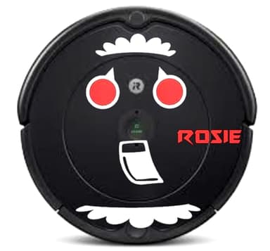 The Origional Rosie The Robot Decals for Robot Vacuum