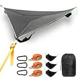 ISTATSO Camping Hammock, 13 Ft Triangle Hammock Multi Person Hammock for Outside with 3 Ratchet Tie Down Straps and Storage Bag(157''/400cm)