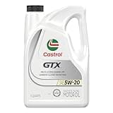 Castrol GTX 5W-20 Synthetic Blend Motor Oil, 5 Quarts