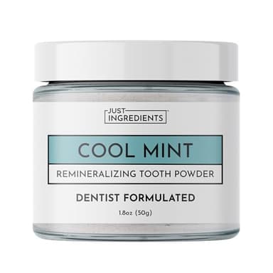 Remineralizing Tooth Powder – Fluoride-Free Oral Care – Gently Cleans & Whitens – Supports Strong Teeth & Fresh Breath – Vegan, Non-GMO, Made with Real Food Ingredients (Regular, Remineralizing)