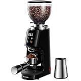 SHARDOR Professional 64mm Burr Coffee Grinder with 100 Grind Settings and All-Metal Chamber, Coffee Bean Grinder with Adjustable Electronic Timer and LED Display, Anti-Static,Black