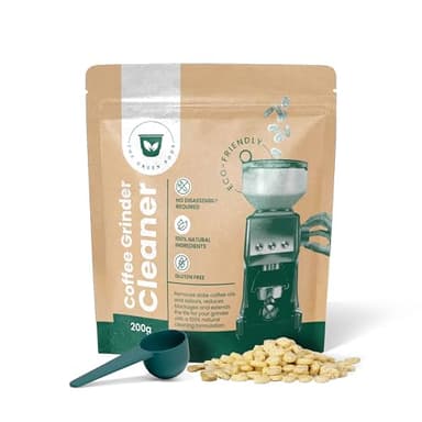 The Green Pods Coffee Grinder Cleaner, 5 Powerful Doses, Removes Stale Oils and Odors, 100% Natural, Gluten Free