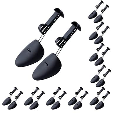 YOLOPLUS+ Plastic Shoe Stretcher Men,10 Pairs Adjustable Shoe Trees for Men Portable Shoe Tree Shaper Stretchers Holder