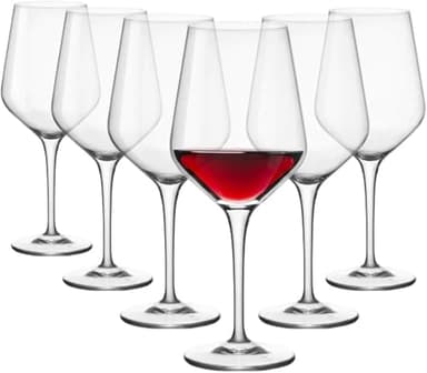 Bormioli Rocco Electra 18.5 oz. Large Red Wine Glasses, Set of 6