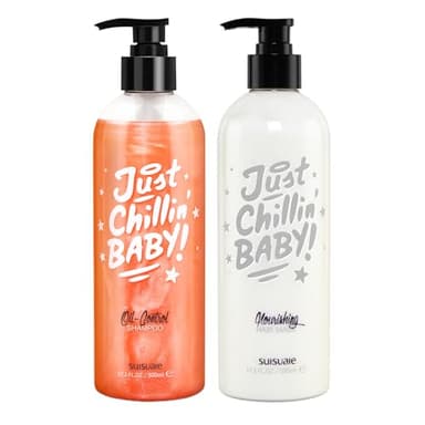 Suisuaie Clarifying Shampoo and Conditioner Set for Greasy Hair, Build Up, and Dry Ends - 32.4 Fl Oz