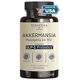 VINATURA Akkermansia Probiotic - Akkermansia Munciniphila Supplement, GLP-1 Supplement - 60 Capsules