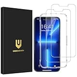 UNBREAKcable Screen Protector for iPhone 14/13/13 Pro [2-Pack] Double Shatterproof Tempered Glass [Easy Installation Frame] [9H Hardness] [99.99% HD Clear] [Bubble Free] for Apple 14/13/13 Pro 6.1''