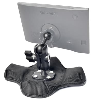 VAUBORTTI Friction GPS Mount Holder for Garmin DriveSmart 86, Adjustable Aluminum Arm, Portable Non-Slip Beanbag Base – Fits GPS with 22mm Socket