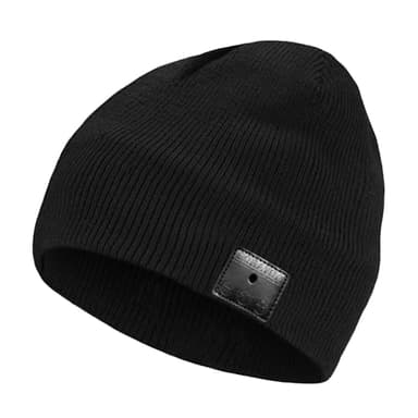 BORAYDA Bluetooth Beanie, 17 hrs Playing HD Stereo, Built-in Mic, Men's/Women's Christmas Electronic Gifts (Black)