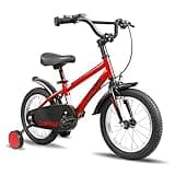 Max4out 14/16/18 inch Toddler and Kids Bike, Boys and Girls Ages 3-12 Years, Lightweight Bicycle with Training Wheels &Dual Brake (18 red)