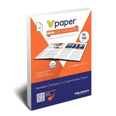 Unibind 8.5 x 11 Layflat Printer Paper | Premium 32 lb | 1 Ream – 250 Sheets | 100 Bright | Duplex Ready Laser & Inkjet Compatible – Ideal for Thermal Binding | 120gsm (Potrait, 1Ream =250 sheets)
