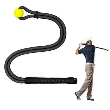 NGBHM Golf Rope Swing Trainer, Golf Swing Training Aid to Improve Speed, Accuracy, Rhythm, Flexibility and Strength, Portable Golf Training Tool for Indoor/Outdoor Practice