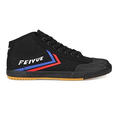 FEIYUE Fe Mid 1920 Canvas Martial Arts Shoes, Unisex Low Top Great Sneakers for Martial Arts, Parkour, Lifting, and Great for Every Day Casual Wear Black