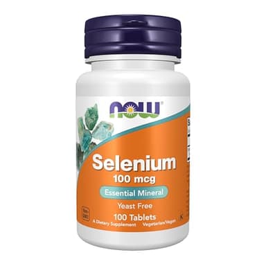 NOW Supplements, Selenium (L-Selenomethionine) 100 mcg, Essential Mineral*, 100 Tablets