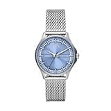 A|X Armani Exchange Women's Three-Hand Stainless Steel Mesh Band Watch (Model: AX5275)