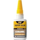 Ceramic Super Glue Liquid, Clear Instant Cyanoacrylate Adhesives for Ceramic Repair Food Safe, All Purpose CA Glue for Shoe Plastic Leather Glass Model Metal Wood Pottery Porcelain Mugs Clay Dishes