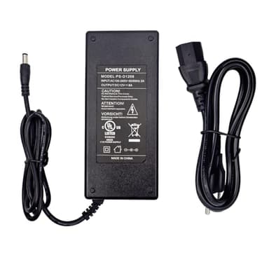 UL Listed 12V 8A Power Supply Adapter,96W AC 100-240V to DC 12V 8A Transformer w/4ft DC Cord and 5.5 X 2.5mm Barrel Plug,Adapter Converter for LED Strip Lights, CCTV Camera, 3D Scanner