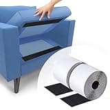 4 Inch x 18 Feet Black Hook and Loop Tape with Adhesive, Nylon Heavy Duty Hook and Loop Tape Strips, Non Slip Rug Grippers, Wall Adhesive Strips, Keep Couch Cushions from Sliding - Black