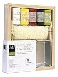 R&F Handmade Paints - Professional Encaustic Paint - Starter Kit, 14 Piece Set