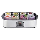 Probiotic Yogurt Maker,Yogurt Machine with Adjustable Temperature and Time Control,1400 ml Ultimate Yogurt Maker with 8 Pcs Glass Jars,Automatic Yogurt Maker Machine with LCD Display, Kitchen Tool (A)