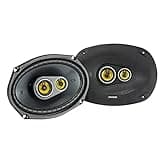Kicker CS Series 150 Watt 6 x 9 Inch Car Audio Coaxial Speaker Pair, Black
