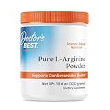 Doctors Best Pure L-Arginine Powder, Supports Cardiovascular Health, Non-GMO, Gluten Free, Soy Free, Vegan Net Wt. 10.6 oz (300 Grams)