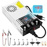 Adjustable 0-48V Power Supply 12.5A 600W, 110V AC to DC 0-48V Buck Converter 0-12.5A 600W Switching Power Supply with LCD Display Adjustable Voltage Current 48V 12.5A Transformer SMPS