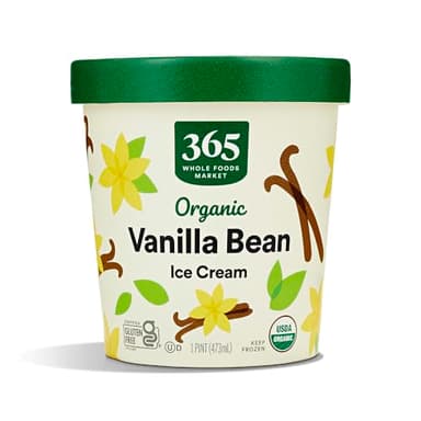 365 Everyday Value Organic Vanilla Bean Ice Cream, 16 oz (Frozen)