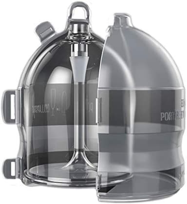 Unique Wine Glass in Special Case, Unbreakable, Compact Design, Durable to Carry Around, Outdoor, Travel, Camping, Great Gift (Clear)