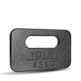 Yes4All Cast Iron Ruck Weight, Weighted Plate for Rucking, Swings, Squat, Strength Training, Fitness Workout, and Home Exercises - 10LB