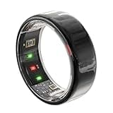 POBOVi Smart Ring - Sleep/Stress/HR Tracker - Size First with Sizing Kit - Up 5-7 Days Battery Life - Using Wireless Charging Case - No APP Subscription - iOS/Android Compatible (Black, Size 11)