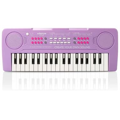 Keyboard Piano for Kids, BIGFUN 37 Keys Toddler Piano Multifunction Music Educational Instrument Toy, Electronic Kids Keyboard for 3-7 Year Old Girls and Boys (Purple)