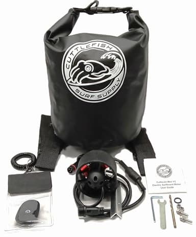 CuttleJet Mini V2 - Stand Up Paddle Board Motor Electric Fin Kit with 10L Waterproof Battery Bag and Wireless Remote Control - Cuttlefish Surf Supply