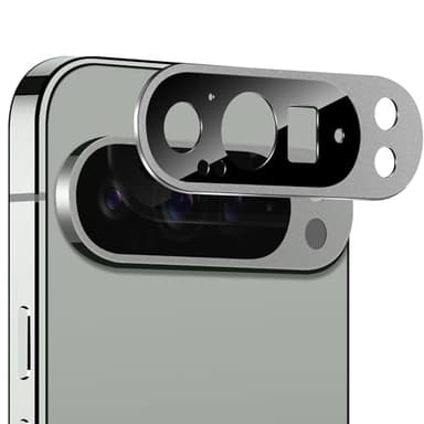 YWXTW Camera Lens Protector for Google Pixel 9 Pro XL 2024 (Not for 9 Pro), [Metal Full Coverage] Tempered Glass Screen Protector Pixel 9 Pro XL Camera Cover Accessories Case Friendly (Hazel)