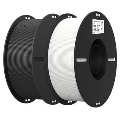 Creality 2kg Black & White PLA 1.75mm Filament Bundle for 3D Printing with No-Tangling Strong Bonding and Overhang Performance, Accuracy +/- 0.02mm