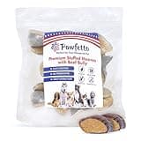 Pawfetto Beef Bully Cow Hooves for Dogs, Tasty Dental Treats for Dog Chews Long Lasting Natural Dog Products, Individually Wrapped (Pack of 10) 54813